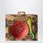 Watermelon-shaped plate and spoon set