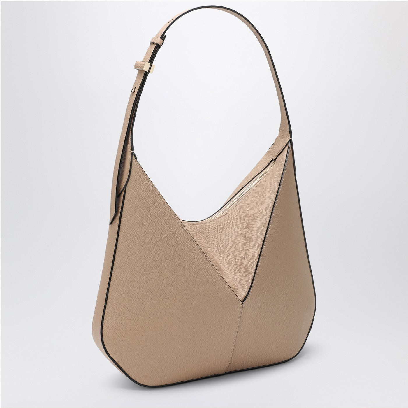 Borsa Hobo Vivi beige in pelle