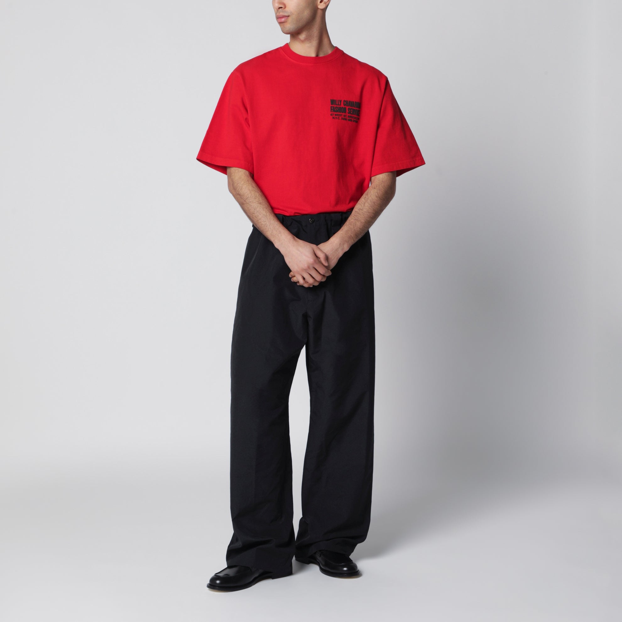Schwarze Baumwollhose