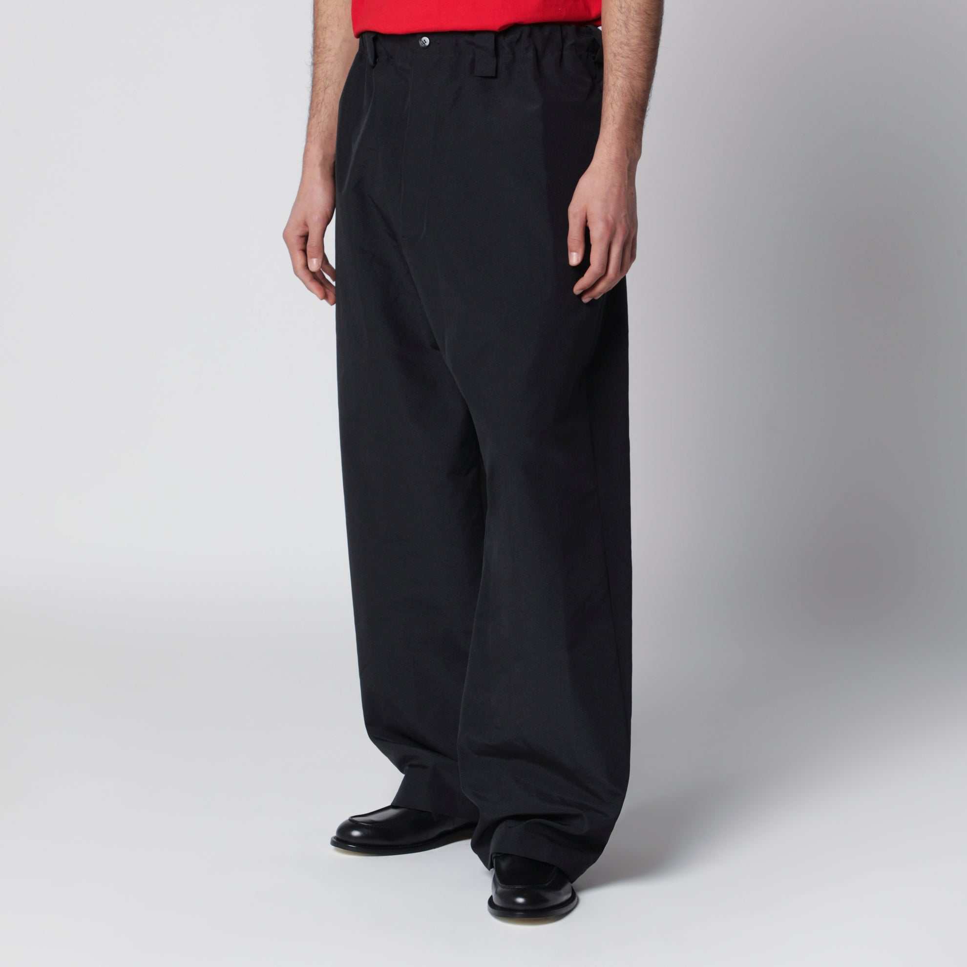 Schwarze Baumwollhose