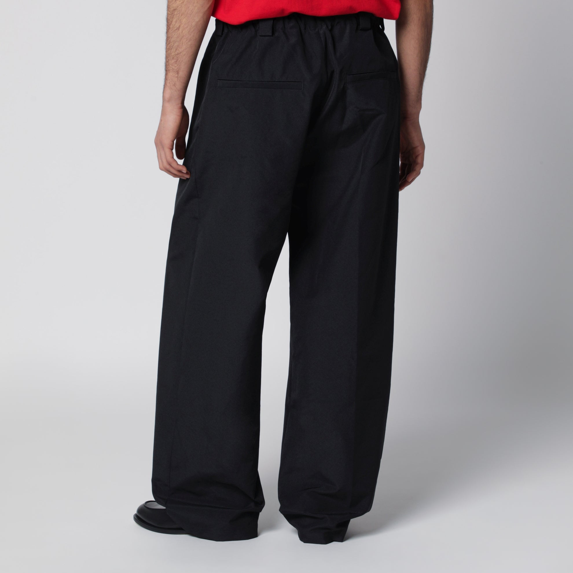 Schwarze Baumwollhose