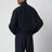 Pinstripe zip-up jacket with logo embroidery