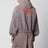 Graphite zip-up jacket with vintage effect