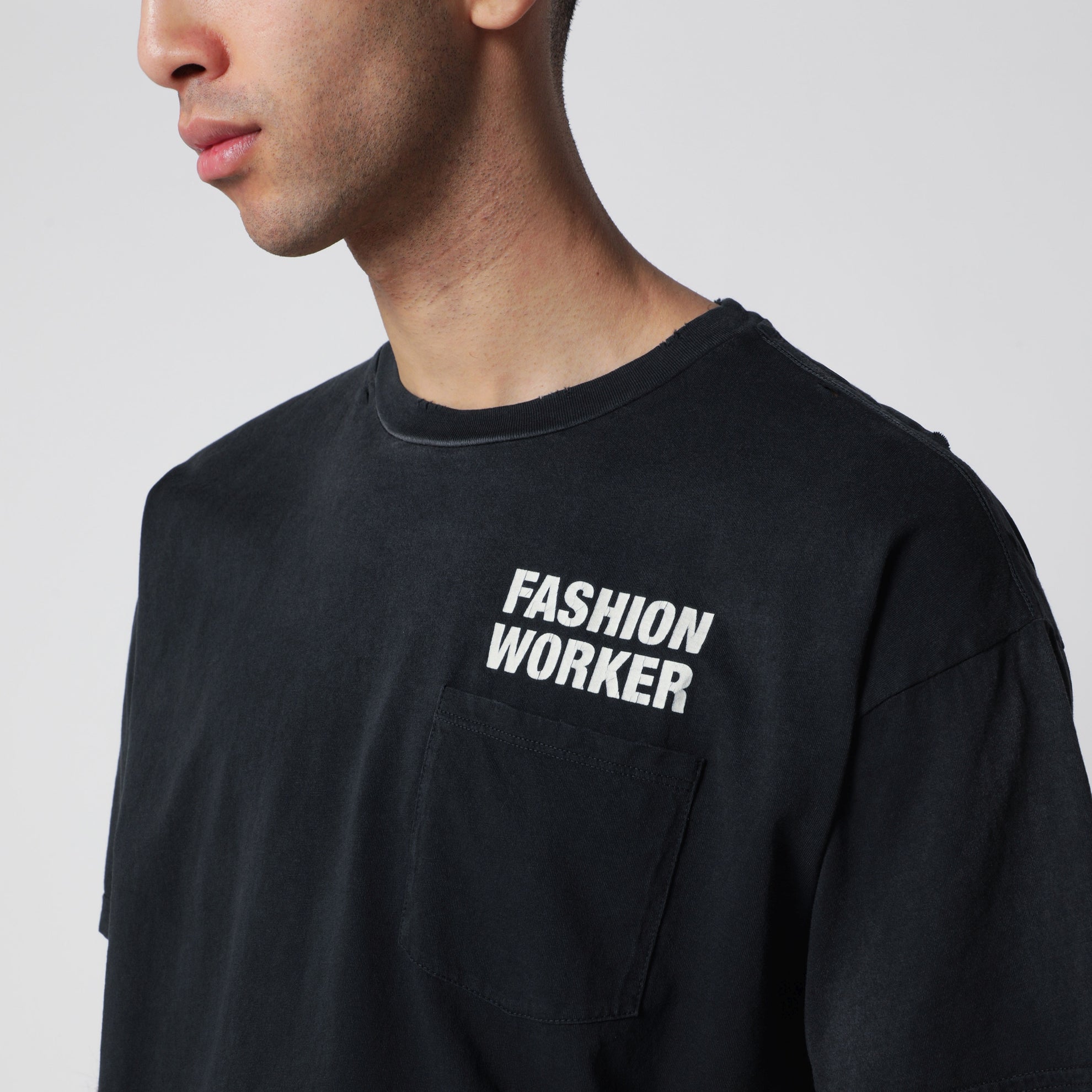 Black Fashion Worker T-shirt