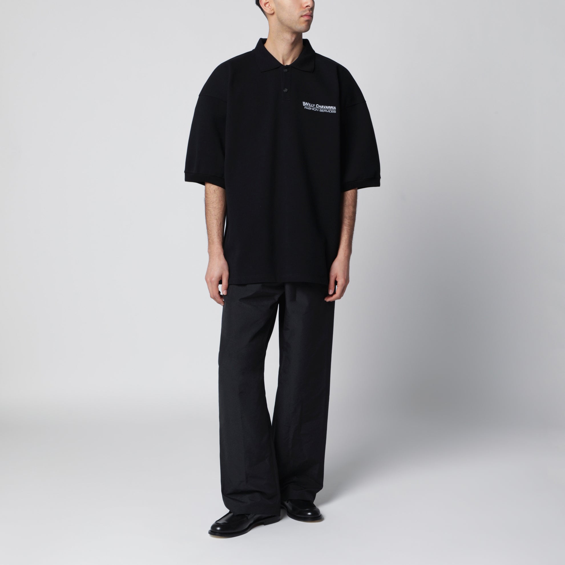 Black Fashion Service cotton piqué polo shirt