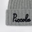 Bonnet gris en laine avec logo brodé