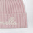 Bonnet rose en laine avec logo brodé