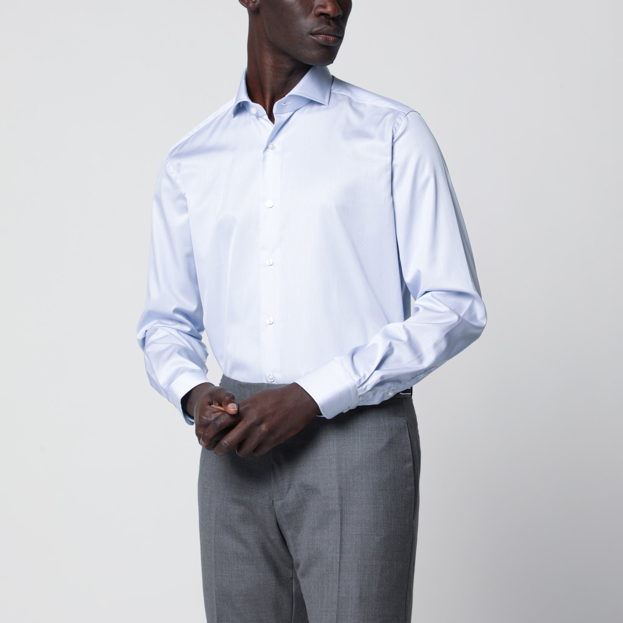 Travel Tailor Fit light blue shirt