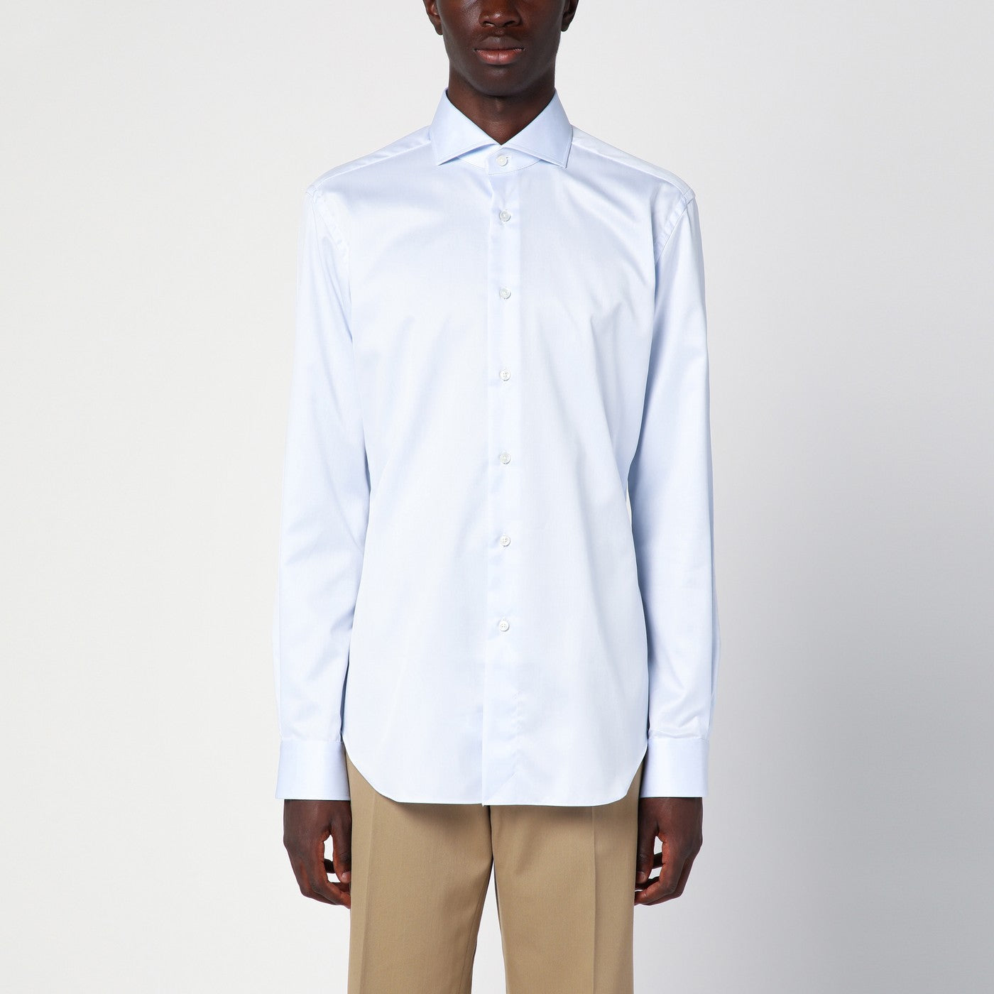 Light blue cotton Travel shirt