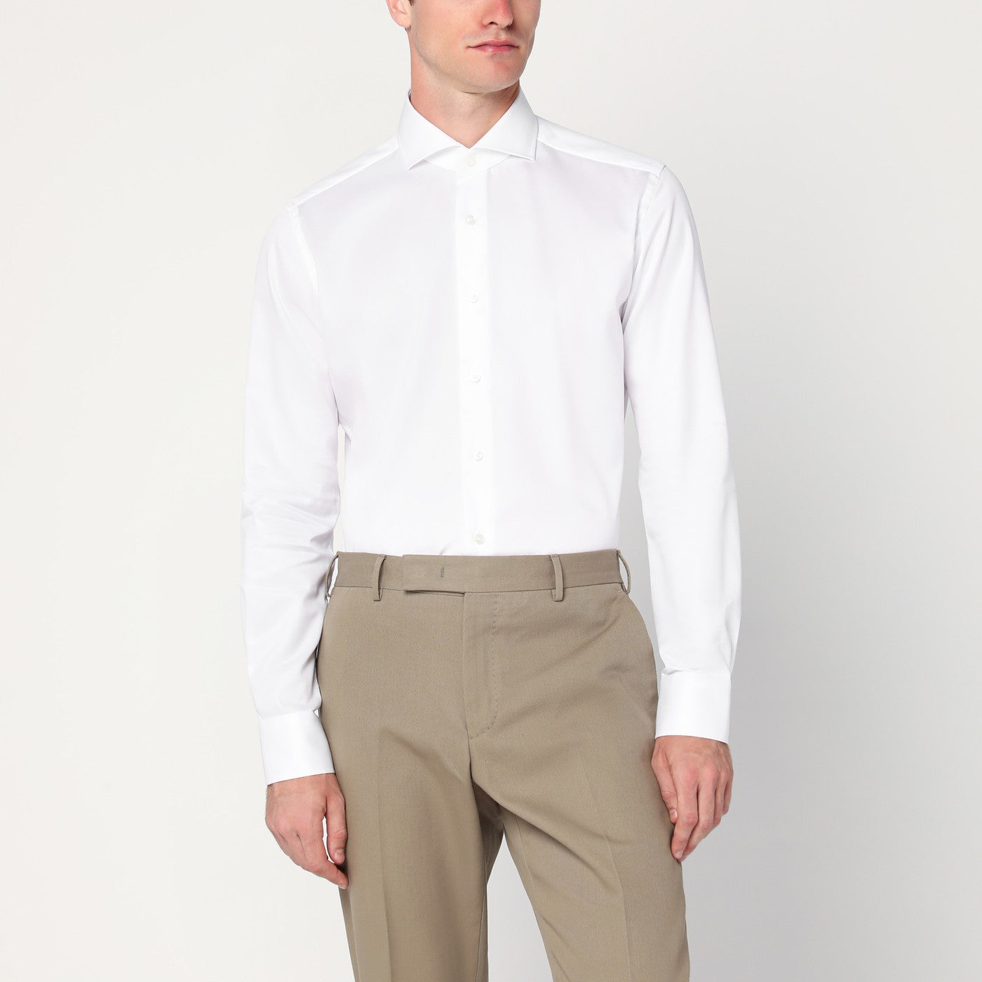 Camicia Travel bianca in cotone