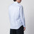 Chemise Travel rayée blanc/bleu