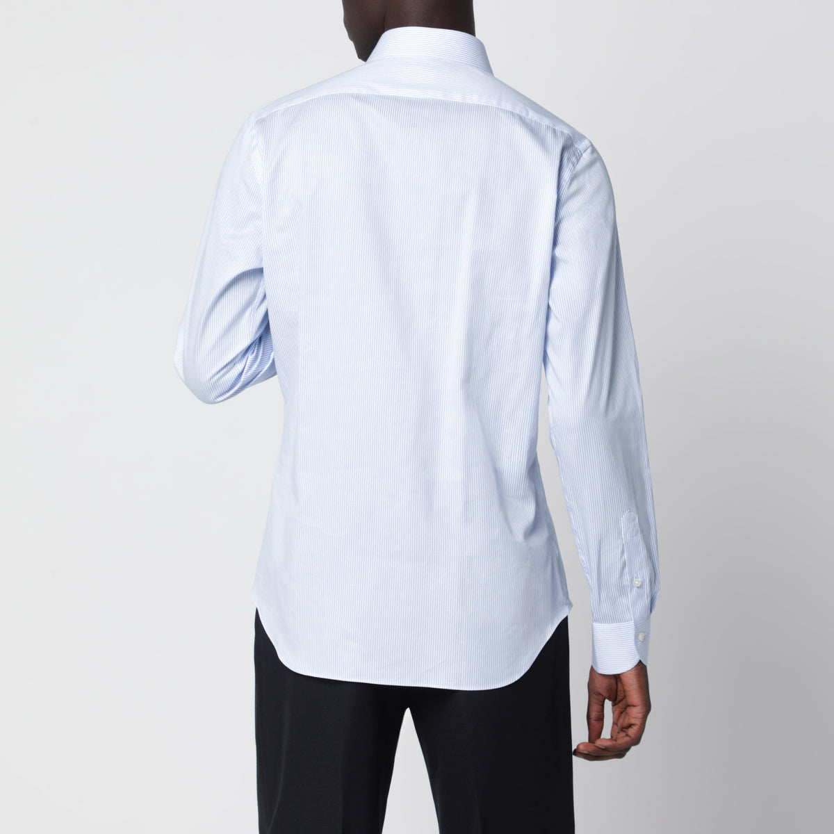 Chemise Travel blanche à rayures Tailor Fit