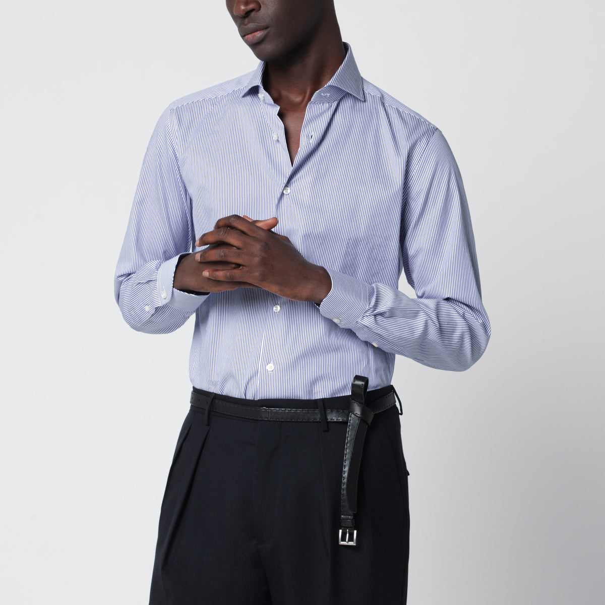 Camicia Travel bianca a righe