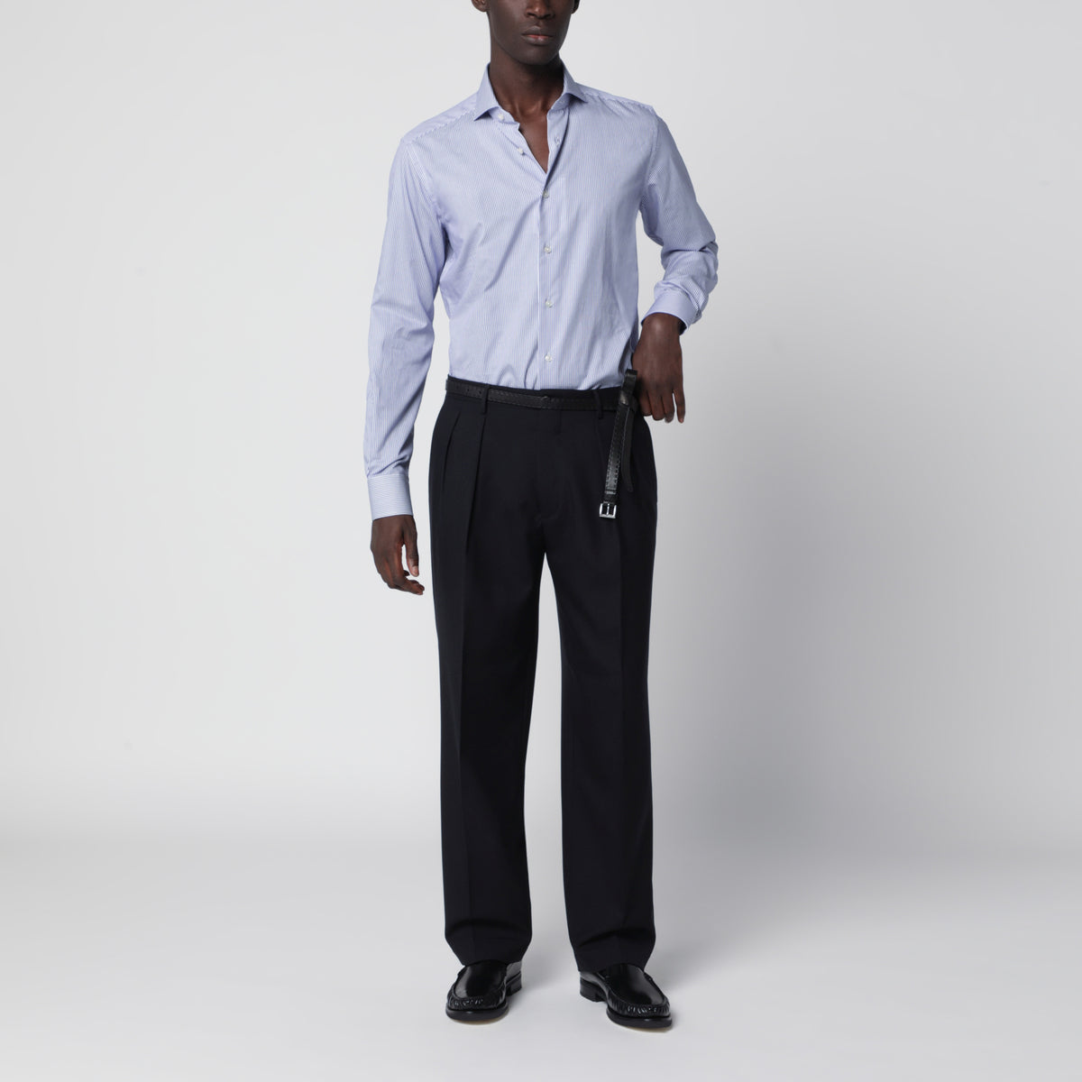 Camicia Travel bianca a righe