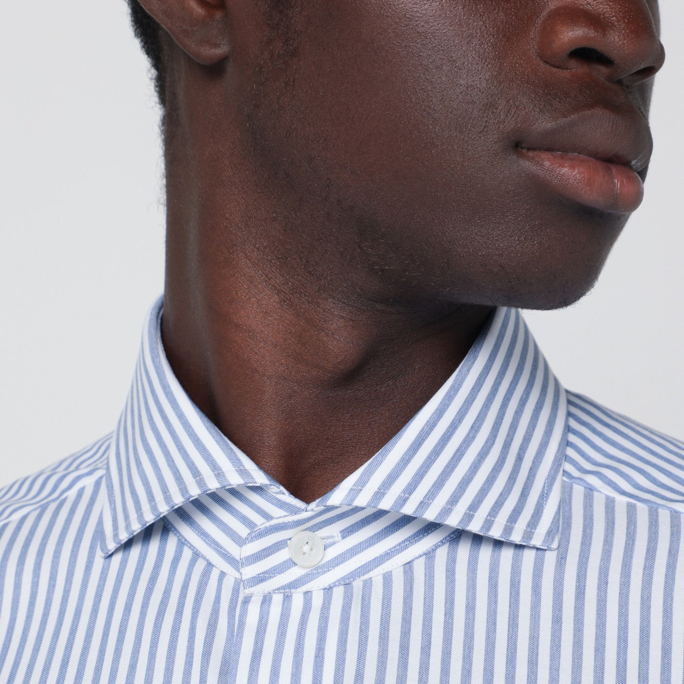 Camicia Travel bianca a righe Tailor Fit