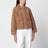 Haselnussbraune Jacke aus weichem Wildleder