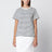 Blue/écru striped cotton jersey T-shirt