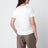 T-shirt bianca in cotone con stampa