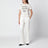 Cremefarbenes T-Shirt aus Baumwolle mit Logoprint