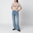 Pull en coton sable brodé