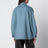 Blaue Hemdjacke aus Wolle