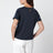 T-shirt bleu satiné à col rond
