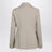 Veste droite beige en laine