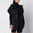 Giacca smanicata nera in nylon