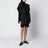 Giacca smanicata nera in nylon