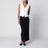 Gilet bianco in canvas di lino