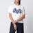 T-shirt in jersey di cotone écru con ricamo