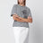 T-shirt in jersey di cotone a righe bianca/blu