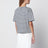 T-shirt in jersey di cotone a righe bianca/blu