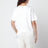T-shirt blanc en coton avec broderie en dentelle