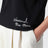 T-shirt noir en coton avec broderie florale