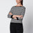 Pull en viscose écru et noir
