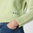 Pull col rond vert lime en laine
