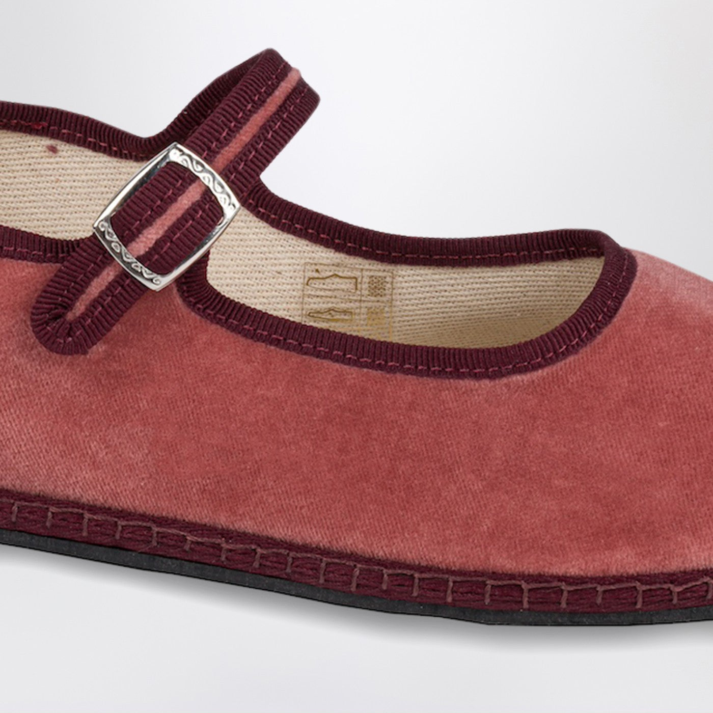 Mary Jane in velluto rosa Marie Antoinette