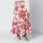 White skirt with floral print