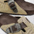 Sabot Boston en daim brodé beige clair