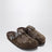 Sabot Boston en daim brodé marron