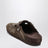 Sabot Boston en daim brodé marron