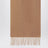 Camel-colored cashmere scarf