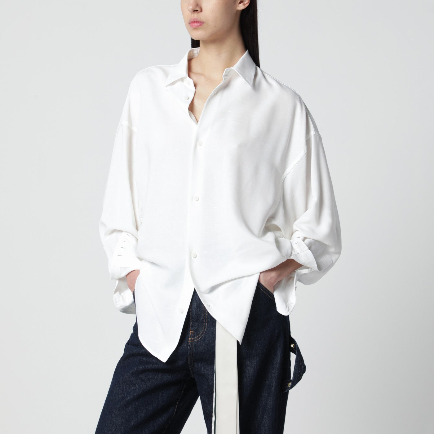 White jersey shirt
