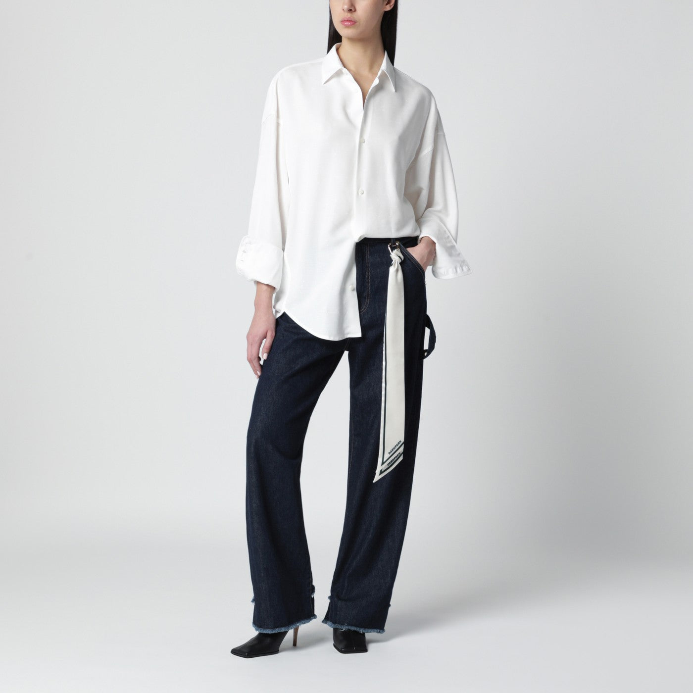 White jersey shirt