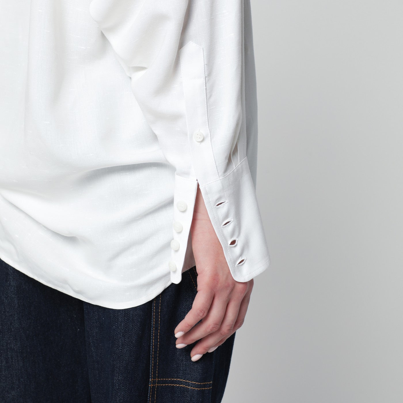 White jersey shirt