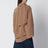 Oversized Georgia silk shirt in tobacco color