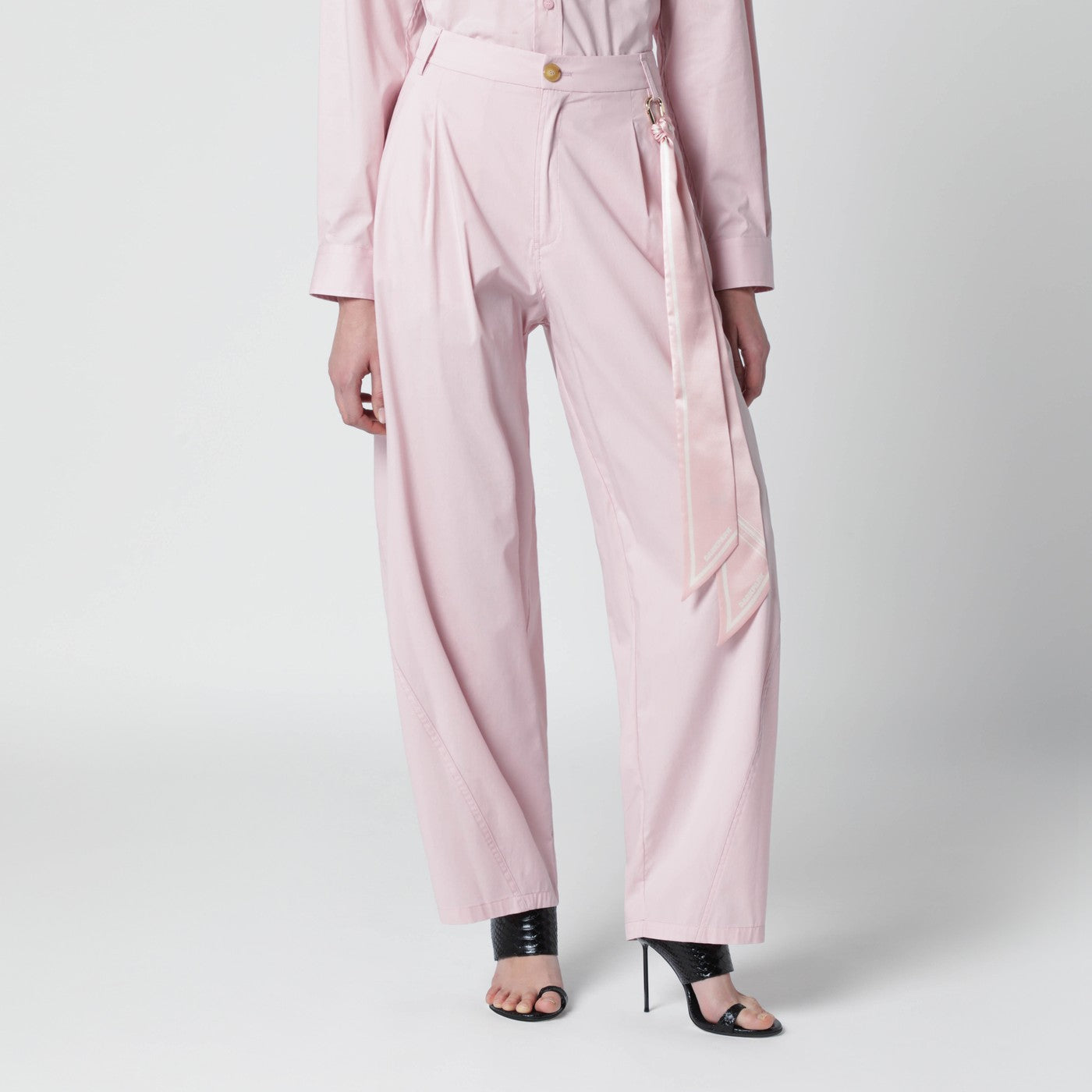 Pantalon rose en coton