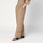 Pantaloni color cammello con risvolto