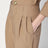 Pantaloni color cammello con risvolto